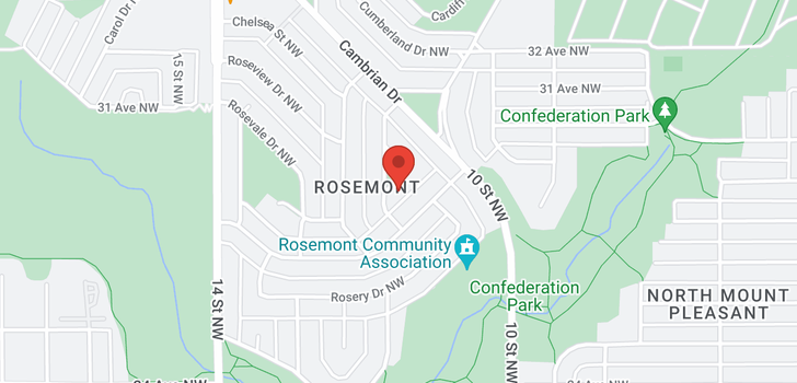 map of 6 Rosetree Crescent NW